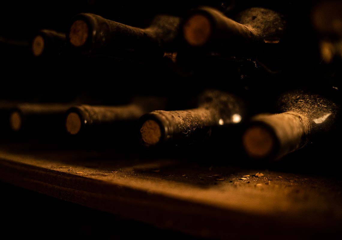 Old wine bottles